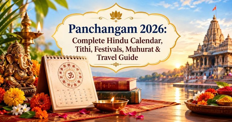 Panchangam 2026: Complete Hindu Calendar, Tithi, Festivals, Muhurat & Travel Guide