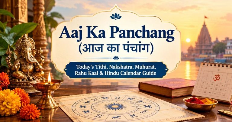 Aaj Ka Panchang (आज का पंचांग): Today’s Tithi, Nakshatra, Muhurat, Rahu Kaal & Hindu Calendar Guide