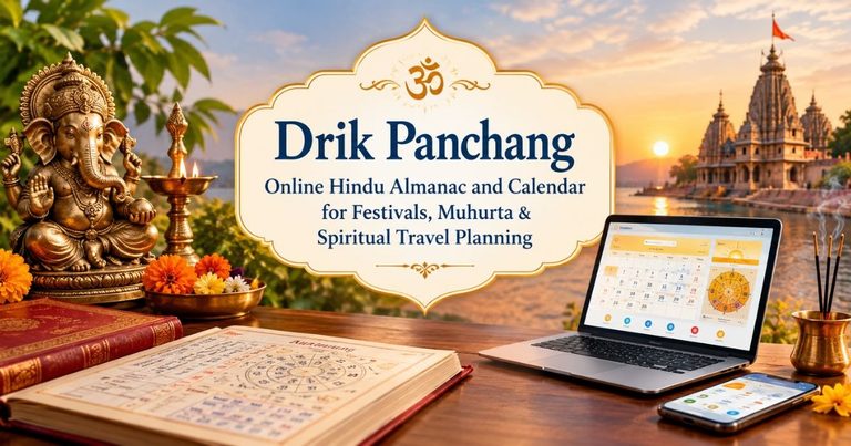 Drik Panchang: Online Hindu Almanac and Calendar for Festivals, Muhurta & Spiritual Travel Planning