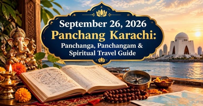September 26, 2026 Panchang Karachi: Panchanga, Panchangam & Spiritual Travel Guide