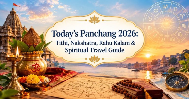Today's Panchang 2026: Tithi, Nakshatra, Rahu Kalam & Spiritual Travel Guide