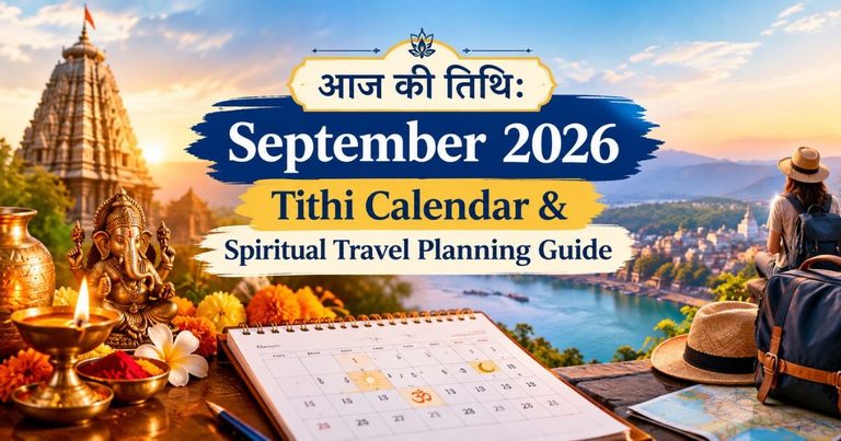 आज की तिथि: September 2026 Tithi Calendar & Spiritual Travel Planning Guide