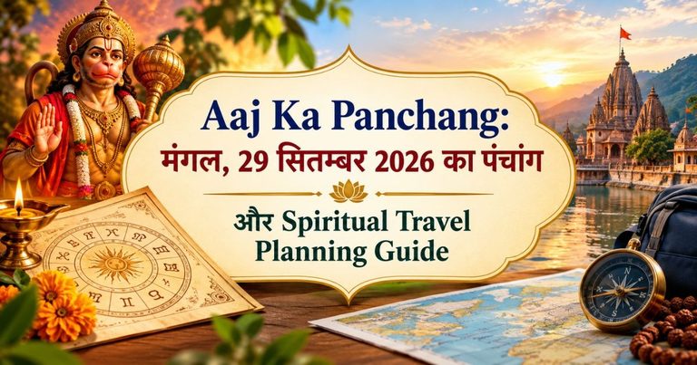 Aaj Ka Panchang: मंगल, 29 सितम्बर 2026 का पंचांग और Spiritual Travel Planning Guide