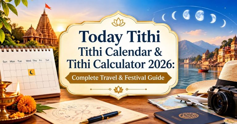 Today Tithi Tithi Calendar & Tithi Calculator 2026: Complete Travel & Festival Guide