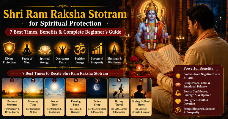 Shri Ram Raksha Stotram for Spiritual Protection: 7 Best Times, Benefits & Complete Beginner’s Guide