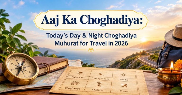 Aaj Ka Choghadiya: Today’s Day & Night Choghadiya Muhurat for Travel in 2026