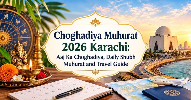Choghadiya Muhurat 2026 Karachi: Aaj Ka Choghadiya, Daily Shubh Muhurat and Travel Guide