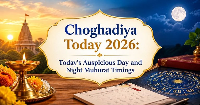 Choghadiya Today 2026: Today’s Auspicious Day and Night Muhurat Timings