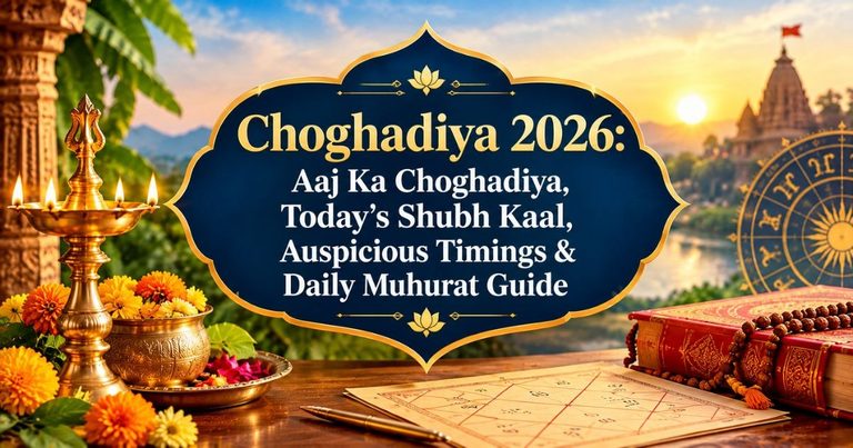 Choghadiya 2026: Aaj Ka Choghadiya, Today’s Shubh Kaal, Auspicious Timings & Daily Muhurat Guide