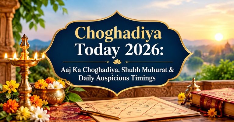 Choghadiya Today 2026: Aaj Ka Choghadiya, Shubh Muhurat & Daily Auspicious Timings