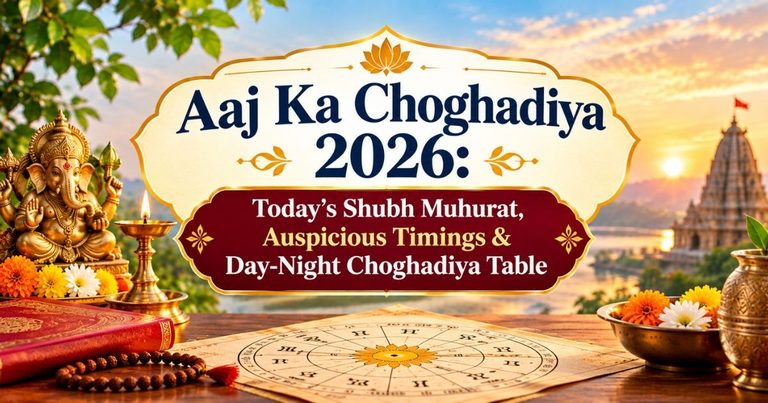 Aaj Ka Choghadiya 2026: Today’s Shubh Muhurat, Auspicious Timings & Day-Night Choghadiya Table