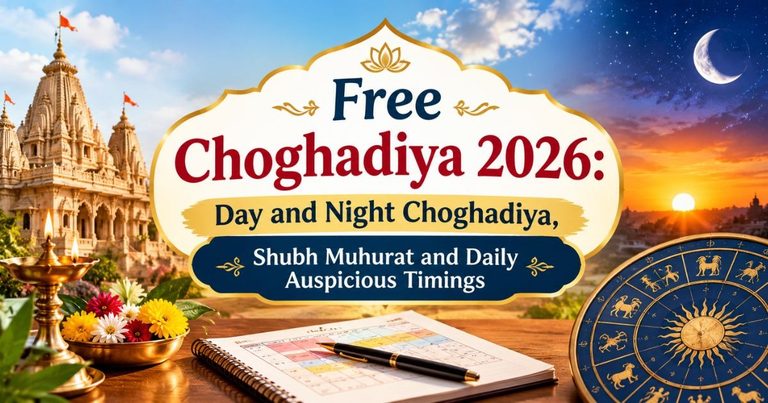 Free Choghadiya 2026: Day and Night Choghadiya, Shubh Muhurat and Daily Auspicious Timings