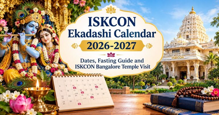 ISKCON Ekadashi Calendar 2026-2027 Dates, Fasting Guide and ISKCON Bangalore Temple Visit