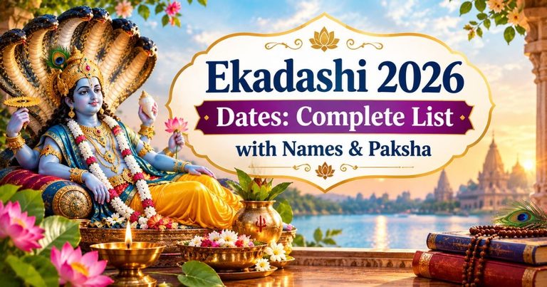 Ekadashi 2026 Dates: Complete List with Names & Paksha