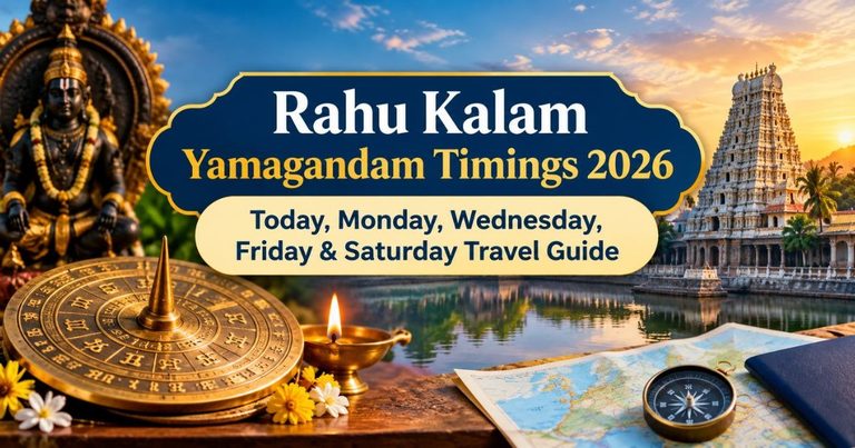 Rahu Kalam Yamagandam Timings 2026: Today, Monday, Wednesday, Friday & Saturday Travel Guide